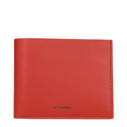 Jil Sander Red Leather Wallet