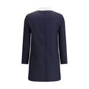 Thom Browne Blue Fleece Wool Casual Dress