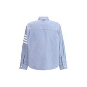 Thom Browne Light Blue Cotton Pattern Shirt
