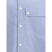 Thom Browne Light Blue Cotton Pattern Shirt