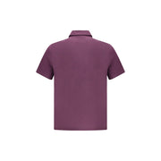 Brunello Cucinelli Purple Cotton Polo Shirt