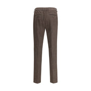 Cruna Brown Cotton Casual Pants