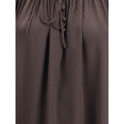 Burberry Brown Silk Blouse