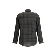 Saint Laurent Green Cotton Pattern Shirt