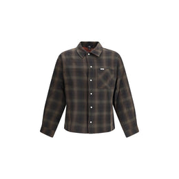 Represent Brown Cotton Pattern Shirt
