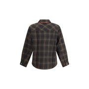 Represent Brown Cotton Pattern Shirt
