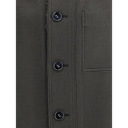 Ami Paris Gray Wool Clothing