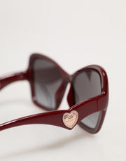 Dolce & Gabbana DG6153 Bordeaux Cat Eye Ladies Shades Eyewear Sunglasses