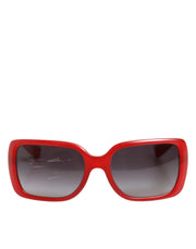 Dolce & Gabbana DG6093 Red Rectangular Grey Graduated Lenses Sunglasses