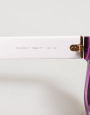 Dolce & Gabbana DG4356F White Acetate Aviator Shades Eyewear Sunglasses