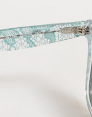 Dolce & Gabbana DG4190 Blue Lace Acetate Rectangle Shades Sunglasses