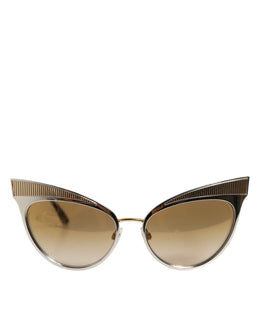 Dolce & Gabbana DG2178 Gold Metal Cat Eye Gradient Eyewear Sunglasses