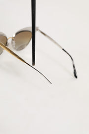 Dolce & Gabbana DG2178 Gold Metal Cat Eye Gradient Eyewear Sunglasses