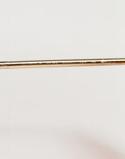 Dolce & Gabbana Pink Gold Metal Round Shades Eyewear Sunglasses