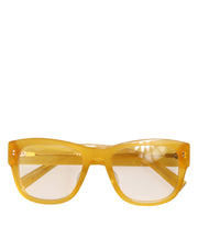 Dolce & Gabbana Yellow Acetate Eccentric Sartorial Sunglasses