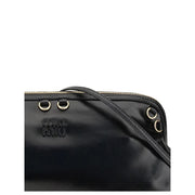 Miu Miu Black Calf Leather Bos Taurus Shoulder Bag