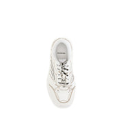 Balenciaga White Calf Leather Bos Taurus Athletic Sneakers