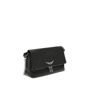 Zadig & Voltaire Black Calf Leather Bos Taurus Shoulder Bag