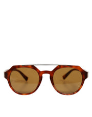 Dolce & Gabbana DG4313F Brown Tortoiseshell Pilot Frame Shades Sunglasses