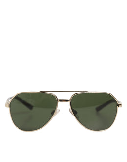 Dolce & Gabbana DG2125 Silver Frame Aviator Shades Eyewear Sunglasses