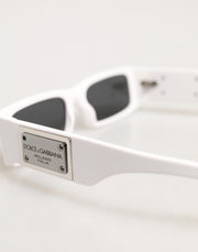 Dolce & Gabbana White Frame Re-Edition Shades Eyewear Sunglasses