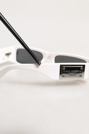 Dolce & Gabbana White Frame Re-Edition Shades Eyewear Sunglasses