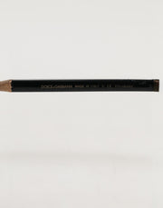 Dolce & Gabbana Matte Black Steel Frame Gray Lens Sunglasses