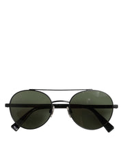 Dolce & Gabbana Matte Black Steel Frame Gray Lens Sunglasses