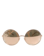Dolce & Gabbana DG2215K Gold Metal Round Shades Eyewear Sunglasses