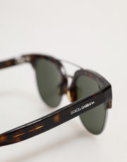 Dolce & Gabbana DG4317F Brown Tortoiseshell Pilot Frame Shades Sunglasses