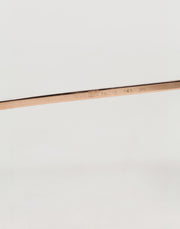 Dolce & Gabbana Rose Gold Plated Round Lenses Shades Eyewear Sunglasses