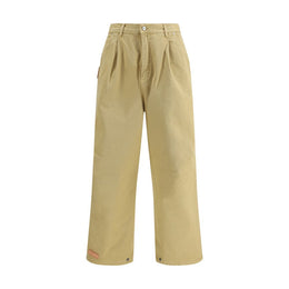 PDF Channel Beige Cotton Casual Pants