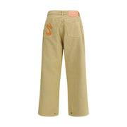 PDF Channel Beige Cotton Casual Pants