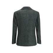 Gi Capri Green Fleece Wool Blazer