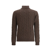Aragona Cashmere Brown Cashmere Turtleneck
