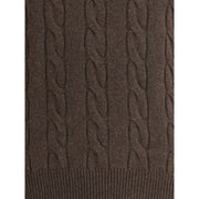 Aragona Cashmere Brown Cashmere Turtleneck