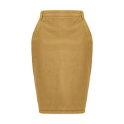 Saint Laurent Beige Denim Skirt