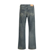 Balenciaga Blue Cotton Relaxed Fit Jeans