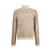 Aragona Cashmere Brown Cashmere Turtleneck