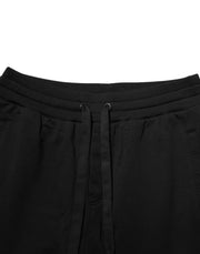 Dolce & Gabbana Black DG Logo Cotton Jogger Sweatpants Pants