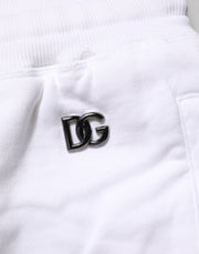 Dolce & Gabbana White Distressed Cotton Men Bermuda Shorts