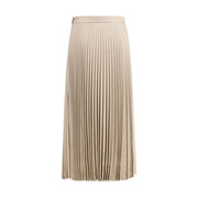 True Royal Beige Wool Long Skirt