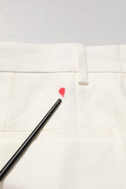 Dolce & Gabbana White Linen Formal Dress Men Trouser Pants