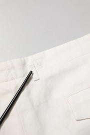 Dolce & Gabbana White Cotton Mid Waist Men Bermuda Shorts