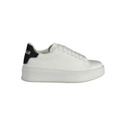 Gaelle Paris White Polyethylene Sneaker