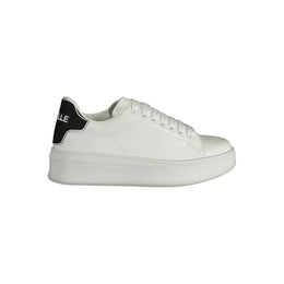 Gaelle Paris White Polyethylene Sneaker