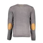 Gianmarco Venturi Gray Cotton Sweater