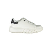 Gaelle Paris White Polyester Sneaker