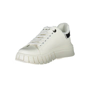 Gaelle Paris White Polyester Sneaker
