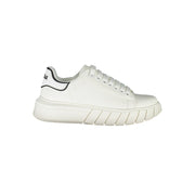 Gaelle Paris White Polyester Sneaker
